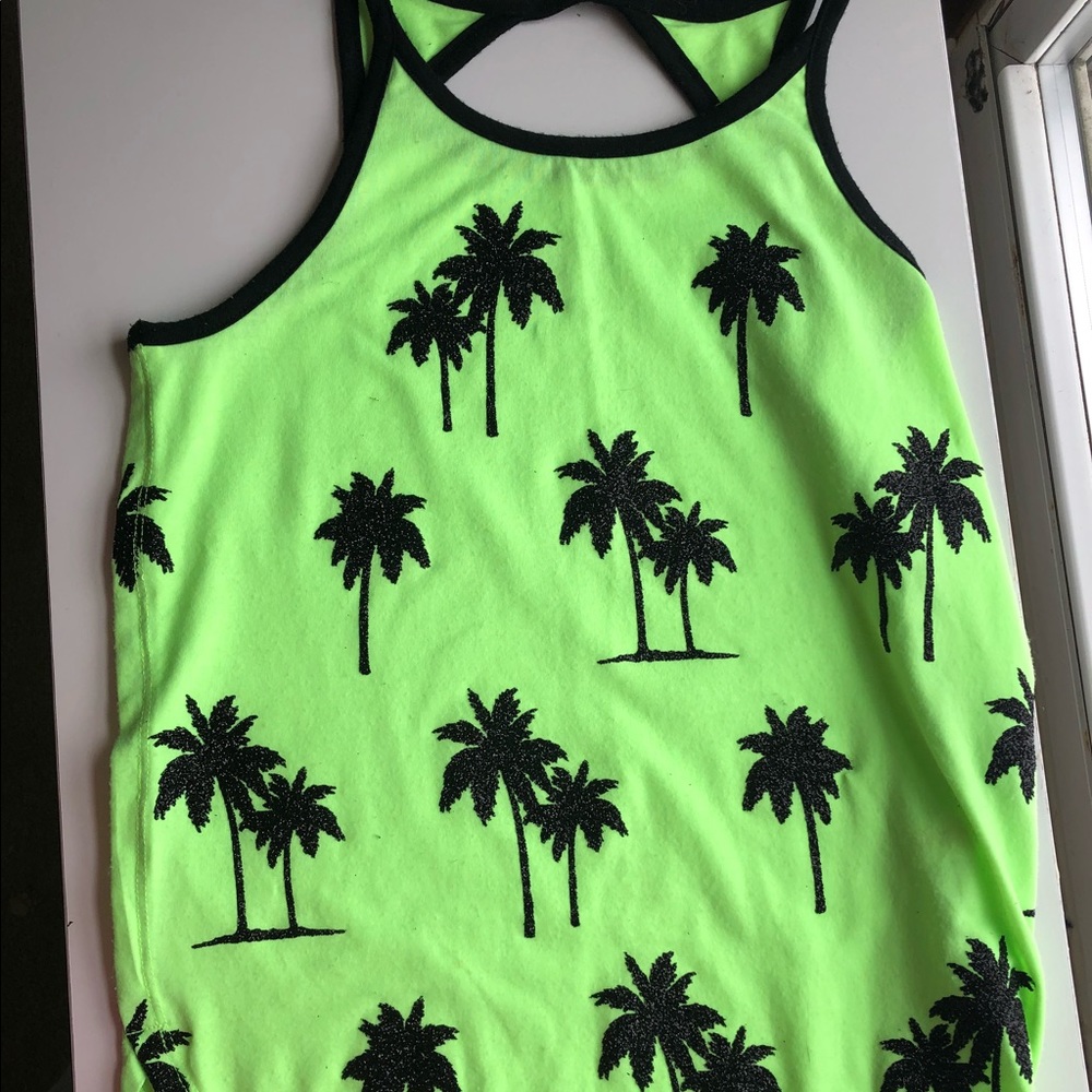 Justice Girls Palm Tree Tank Top